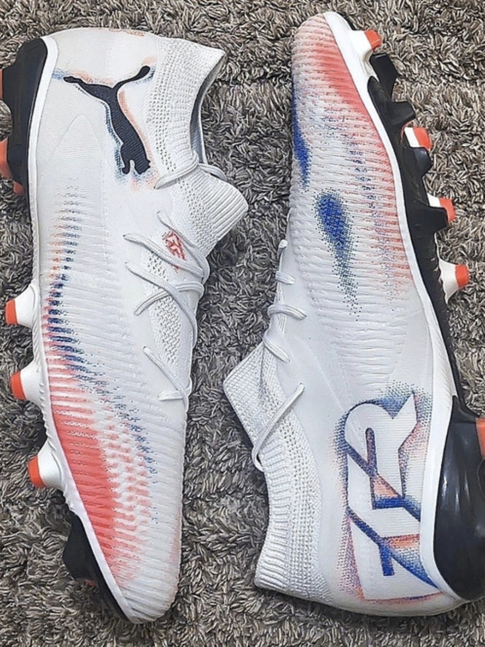 PUMA Future 8 Match FG/AG White & Orange US 12